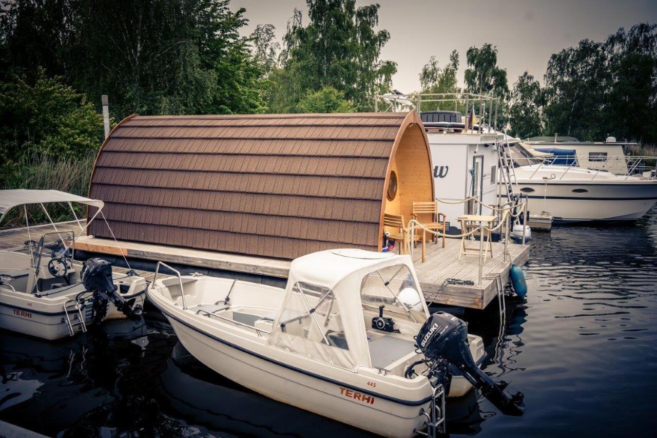 Schwimmpod An Der Peene Anklam Esterno foto
